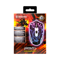 Мышь проводная Defender GM-069 Overmatch игровая USB фиолетовый (1/40)