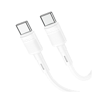 Кабель HOCO X83 Type-C (m)-Type-C (m) 1м 3.0A 60W ПВХ белый (1/33/330)