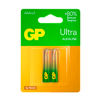 Батарейка GP ULTRA G-Tech LR03 AAA BL2 Alkaline 1.5V (2/20/160) R
