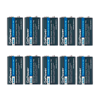 Батарейка GoPower Крона 6LR61 SH1 Щелочная 9V (1/10/240)