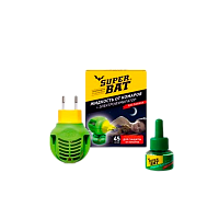 Набор SuperBAT 45 ночей от комаров жидкость+электрофумигатор (1/24)