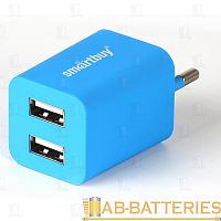 Сетевое З/У Smartbuy TRAVELER 2USB 2.0A синий (1/60) 