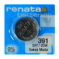 #Батарейка Renata 391 (SR1120W) Silver Oxide 1.55V (1/10/100)