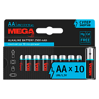Батарейка Promega LR6 AA BL10 Alkaline 1.5V (10/100/800/20800)