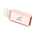 Переходник HOCO Lightning (m)-microUSB (f) пластик розовое золото (1/200/1200)