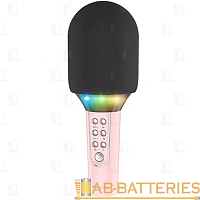 Микрофон Borofone BFK2 динамический 72 дБ bluetooth 5.0 microSD розовый (1/30)
