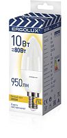 Лампа светодиодная Ergolux E14 10W 3000К 172-265V свеча (1/10/100)