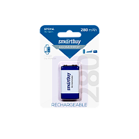 Аккумулятор бытовой Smartbuy Крона 6F22 9V BL1 NI-MH 280mAh (1/25/200)