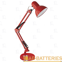Светильник настольный Ultraflash UF-313 60W 230V на основании красный (1/12)