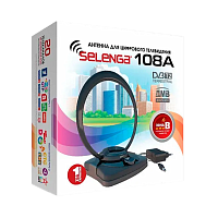 ТВ-Антенна комнатная Selenga 108A активная с питанием с усилителем DVB-T/T2 (1/10)