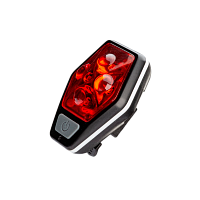 Фонарь велосипедный Космос 401B 4LED от батареек IP54 4 режима черный (1/24/240)