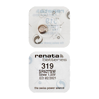 Батарейка Renata 319 (SR527SW) BL10 Silver Oxide 1.55V (10/100)
