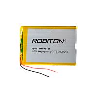 Аккумулятор ROBITON LP4070100 3.7В 3000мАч PK1 (1/10/250)