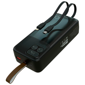 Внешний аккумулятор MORE CHOICE PB55-30 30000mAh 3.0A 22.5W 1USB+1Type-C+1microUSB черный