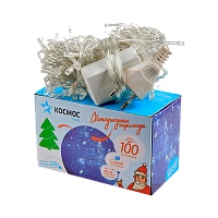 Гирлянда Космос 100LED 10.8м лампочки нить 8 режимов голубой (1/50)