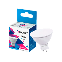Лампа светодиодная Космос JCDR GU5.3 14W 4500К 220-240V софит матовая (1/10/80)