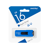 Флеш-накопитель Smartbuy Stream 16GB USB2.0 пластик синий