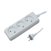 Удлинитель Прогресс Standard 3р.Б/З 10A 1.5м 2x1мм² белый (1/60)