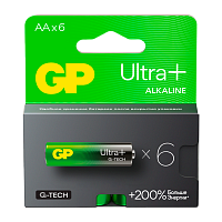 Батарейка GP ULTRA PLUS G-tech LR6 AA BL6 Alkaline 1.5V (6/96/768)