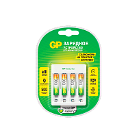 З/У для аккумуляторов GP E411/100AAAHCCS-2CR1 AA/AAA Ni-MH 4 слота +4AAA 1000mAh (1/5/10)