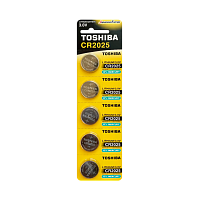 Батарейка Toshiba CR2025 BL5 Lithium 3V (5/100/12000)