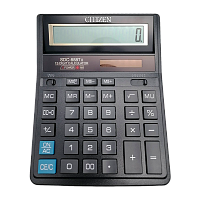 Калькулятор полноразмерный Citizen SDC-888TII 12-разрядный для бухгалтеров черный 