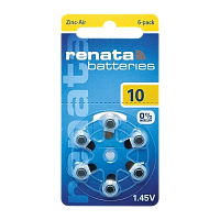 Батарейка Renata ZA10 BL6 Zinc Air 1.45V (6/60/300/3000)