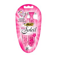 Бритва одноразовая BIC "Miss Soleil Pink" 3 лезвия 2шт. (1/10) 