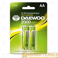 Аккумулятор бытовой Daewoo HR6 AA BL2 NI-MH 2000mAh (2/20/100)