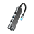 USB-Хаб HOCO HB23 2USB/Type-C/HDMI/RJ45 Type-C (m) USB3.0 серый (1/18/180)
