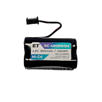 Аккумулятор ET RC-4808WSM PK1 черный, 4.8V, 800mAh, Ni-Cd (1/100)