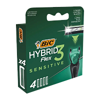 Сменные кассеты BIC "Flex 3 Hybrid SENSITIVE" 4шт. (цена за 1 шт) (4/24/96)