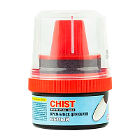 Крем-блеск для обуви CHIST 60мл с губкой белый (1/12/48)