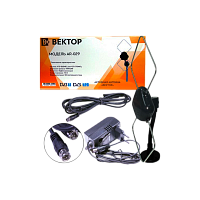 ТВ-Антенна комнатная Вектор AR-029 активная с питанием с усилителем DVB-T/T2 (1/10)