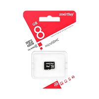 Карта памяти microSD Smartbuy 8GB Class4 4 МБ/сек без адаптера