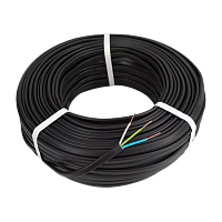 Кабель электрический МарПосад ВВГ Пнг 3 х 1.5 кв.мм черный НЕ ГОСТ  бухта 100м (цена за 1м.)