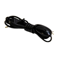 Выключатель для бра Makel 1-клав.пластик провод черный 10035