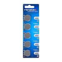 Батарейка Renata CR2032 BL5 Lithium 3V (5/100/2000)