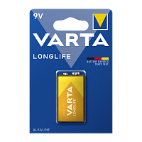 Батарейка Varta LONGLIFE Крона 6LR61 BL1 Alkaline 9V (4122) (1/10/50)