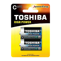 Батарейка Toshiba LR14 C BL2 Alkaline 1.5V (2/20/120)