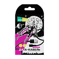 Кабель MORE CHOICE K14i USB (m)-Lightning (m) 0.25м 2.0A TPE черный (1/24/240)