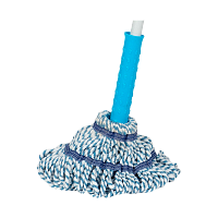 Швабра для пола Рыжий кот "ТВИСТ" 125см с отжимом с насадкой из микрофибры MopM6 (1/10)