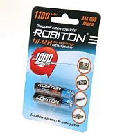 Аккумулятор ROBITON 1000NZAAA-2 Ni-Zn AAA 1000мВтч,  550мАч BL2 NZ1000AAA