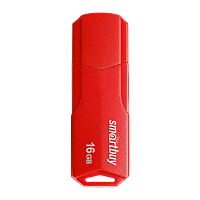Флеш-накопитель Smartbuy Clue 16GB USB2.0 пластик красный 