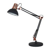 Светильник настольный Camelion KD-431A 40W 230V E27 на основании черный медный