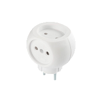 Разветвитель Без бренда "Козлик" 3р.Б/З 6A белый