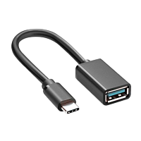 Адаптер KS-IS KS-725 Type-C (m)-USB3.1 (f) OTG черный