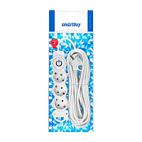 Удлинитель Smartbuy NEW 3р.С/З 16A 10.0м с выкл. ПВС 3x1мм² белый