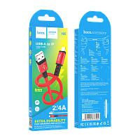 Кабель HOCO X85 USB (m)-Type-C (m) 1м 3.0A TPE красный (1/35/350)