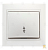 Выключатель Smartbuy проходной 1-клавишный 10А белый, керамика "Венера"